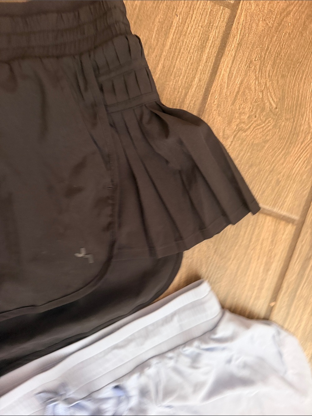 JoyLab Women's Athletic Shorts Trio - Black & Light Blue - Picture 3 of 5